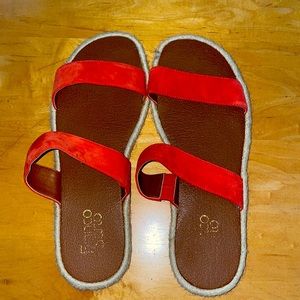 Franco sarto flat espadrille slip on sandals
